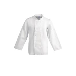 Veste de Chef - Unisexe - Blanc - Polyester/Coton - Vêtements de Chefs Blancs - A134