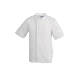 Veste de Chef - Unisexe - Blanc - Polyester/Coton - Vêtements de Chefs Blancs - A211