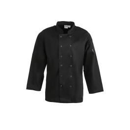 Veste de Chef - Unisexe - Noir - Polyester/Coton - Vêtements de Chef Blancs - A438
