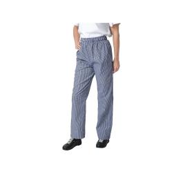 Pantalon - Unisexe - Bleu/Blanc - Polyester/Coton - Vêtements de Chef Blancs - B311