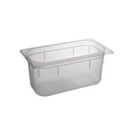 Bac gastronorme - 1/3 GN - 5,3 Litre - H 15 x 32,5 x 17,6 CM - Polypropylène - Transparent - -40°C / +95°C - Caterchef - 853852