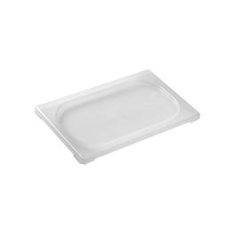 Couvercle Gastronorm - 1/4 GN - 26.5 x 16.2 CM - Polypropylène - Transparent - -40°C / +95°C - Standard - Caterchef - 853867