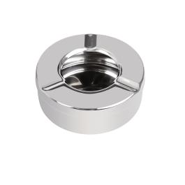 Cendrier - 6 pièces - Ø 9 x H 3,5 CM - Inox - Olympia - CM368