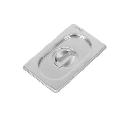 Couvercle bac gastronorme - 1/9 GN - 10,8 x 17,6 CM - inox - Vogue - DW460