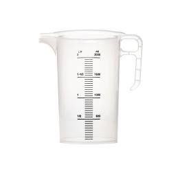 Verre Doseur - 2 Litres - H 22,5 x 15,5 x 15,5 CM - FD327