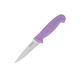 Couteau d'Office - Violet - H 1,2 x 2,6 x 18,2 CM - Inox - Hygiplas - FP732