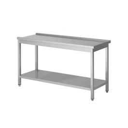 Table d'égouttement en acier inoxydable - Droite du lave-vaisselle - Avec étagère inférieure - G-Line