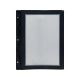 Housses pour cartes de menu - 5 pièces - A4 - Noir - Polypropylène/Plastique - Securit