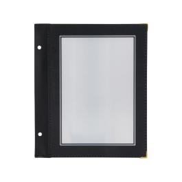 Housses pour cartes de menu - 5 pièces - A5 - Noir - Polypropylène/Plastique - Securit