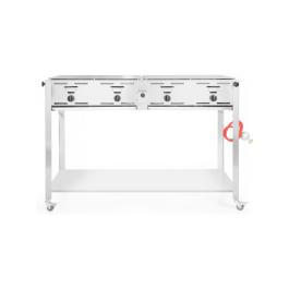 Grill-Master Quattro - inox 180 - H 84 X 52,5 X 127 CM - Hendi - 154908