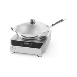 Wok à induction modèle 3500 - acier inoxydable - 45 X 34 CM - Hendi - 239681