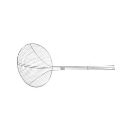 Cuillère à frire - Acier inoxydable - H 24 x 24 x 54 cm - Hendi - 640807