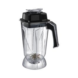Blender Jug avec lame avec revêtement en titane - polycarbonate acier inoxydable - H 36 X 17 X 20 CM - Hendi - 943489