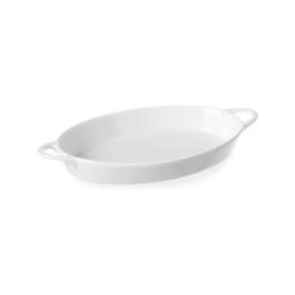 Plat à tapas ovale - 6 pièces - Porcelaine - H 3.5 X 14 X 21.5 CM - Hendi - 784013