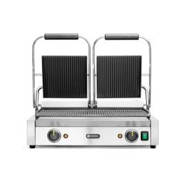 Grille de contact - version double - inox - H 21 X 37 X 57 CM - Hendi - 263709
