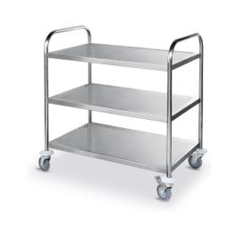 Chariot de service - inox - H 95 X 59 X 91 CM - Hendi - H810101