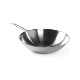 Poêle wok - acier inoxydable - Ø36 CM - Hendi - 839003