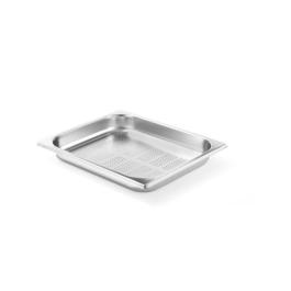 Bac gastronorme - 1/2 GN - 2 Litres - Perforé - H 4 x 32,5 x 26,5 CM - Hendi - 802441