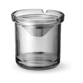 Cendrier - Verre - Entonnoir en acier - H 9,8 x Ø 9,8 CM - Hendi - 440117