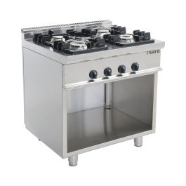 Cuisinière à gaz - 4 brûleurs - Saro - 423-1020
