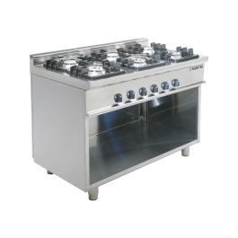 Cuisinière à gaz - 6 brûleurs - Saro - 423-1025