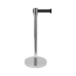 Poteau barrière avec cordon - Noir - Saro - 399-10085