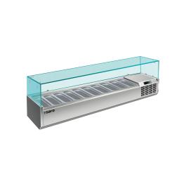 Vitrine réfrigérée design - 10x GN 1/4 - VRX 2000/330 - 323-1145 - Saro