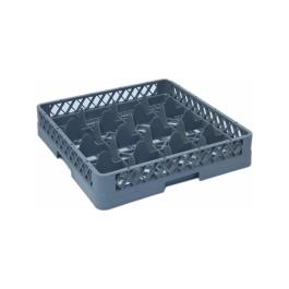 Panier lave-vaisselle - 16 verres - Gris - Polypropylène - H 10 x L 50 x P 50 CM - Saro - 508-1015