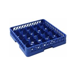Panier lave-vaisselle - 25 verres - Bleu - Polypropylène - H 10 x L 50 x P 50 CM - Saro - 508-1020