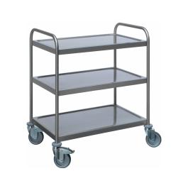 Chariot de service - inox - H 97 x L 87 x P 57,5 CM - Saro - 487-2005