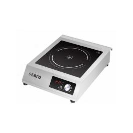 Table de cuisson - induction - cadran de réglage de la température - affichage LCD - acier inoxydable - 380-400V - H 14,2 x L 39 x P 49,5 CM - Saro - 360-1110