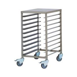 Chariot de boulangerie - acier inoxydable - H 90 x L 46,3 x P 61,5 CM - Saro - 487-1090