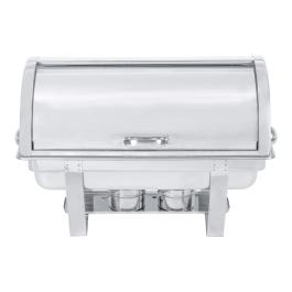 Chafing dish - 1/1 GN - Couvercle à roulettes - acier inoxydable - G-Line