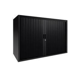 Armoire à portes roulantes - Noir - H 72,5 x 120 x 43 CM - Proflight