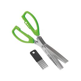 Ciseaux à herbes - 0,15 KG - 20 CM - Inox - Vert - Westmark - 016080