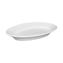 Plat de service Tivoli - Blanc - Porcelaine - L 23 x l 15 CM - Saturnia