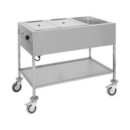 Bain Marie - H 87,5 x 67,3 x 114,4 CM - 40 KG - 220 - 240 V - 1500 W - Inox - 710053