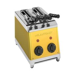 Grille-pain - H 30 x 18 x 30 CM - 4 KG - 220 - 240 V - 1300 W - Inox - Doré - MilanToast - 420012