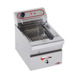 Friteuse - H 42 x 31 x 58 CM - 11 KG - 220 - 240 - Sans - Prise V - 3450 W - Inox - 9 Litre - Electrique - Stilfer - 527009