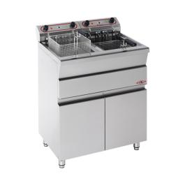 Friteuse - H 90 x 73 x 58 CM - 30 KG - 380 - 415 - Sans - Prise V - 7000 W - Inox - 15 Litre - Electrique - Stilfer - 527315