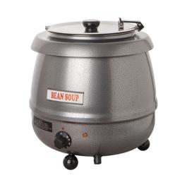Marmite à soupe - H 36,6 CM - 4,65 KG - Ø38,5 CM - 220 - 240 V - 475 W - Métal - 10 Litre - Couvercle à charnière - Bistro - 537109