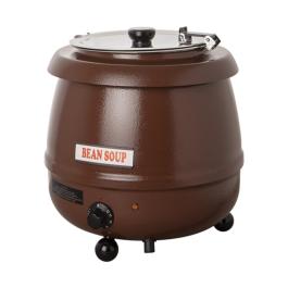 Marmite à soupe - H 36,6 CM - 4,65 KG - Ø38,5 CM - 220 - 240 V - 475 W - Métal - 10 Litre - Couvercle à charnière - Bistro - 537110