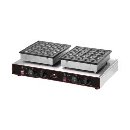 Appareil de cuisson Poffertjes - H 17 x 62 x 37,5 CM - 10,7 KG - 220 - 240 V - 1700 W - +0°C / +300°C - Caterchef - 680125