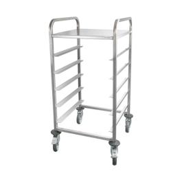 Chariot panier lave-vaisselle - H 116 x 64 x 63,3 CM - 17 KG - Inox - 921151