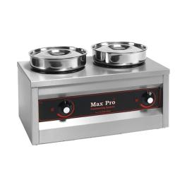 Réchaud à Chocolat - H 29 x 50.3 x 29 CM - 10 KG - 220 - 240 V - 500 W - Inox - 4.5 Litre - +2°C / +40°C - MaxPro - 921552