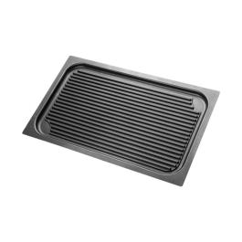 Plaque de gril - 1/1 GN - H 2 x 53 x 32,5 CM - Fonte d'aluminium - Risoli - 729011