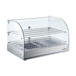 Vitrine chauffante - H 37,6 x 55,4 x 37,6 CM - 16 KG - 220 - 240 V - 800 W - Inox - +30°C / +90°C - Caterchef - 688081