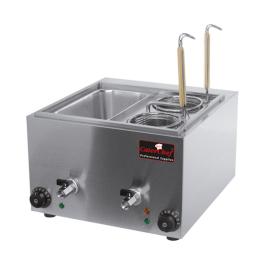 Cuiseur à pâtes - H 31 x 42,2 x 51 CM - 9,4 KG - 220 - 240 V - 3000 W - Inox - 8,8 Litre - +30°C / +100°C - Cater Chef - 688240