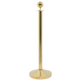 Poteau de barrière - Tête ronde - Or - Inox - H 100 CM x Ø50 - Securit