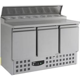 Saladette - 3 portes - inox - 230V - H 97 x L 136,5 x P 70 CM - Combisteel